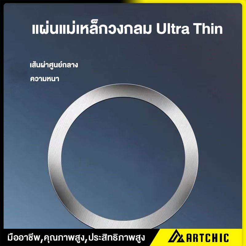 สติ๊กเกอร์สากลวงแหวนแม่เหล็กสําหรับ Popsocket Magnetic / แหวนชาร์จไร้สายแม่เหล็ก / แผ่นวงแหวนโลหะแม่เหล็กทุกประเภท