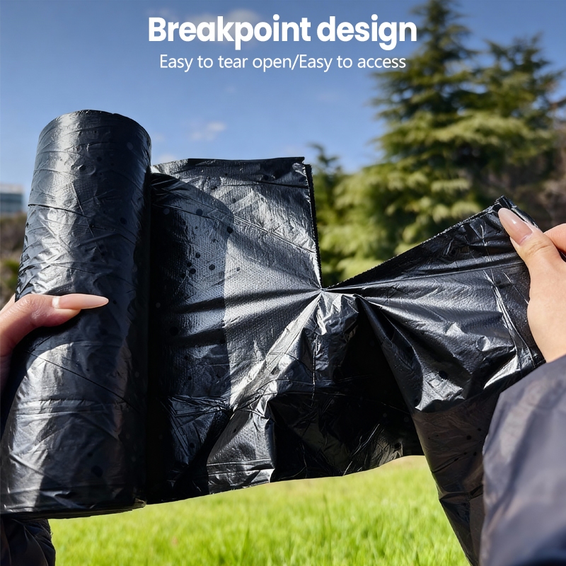 ถุงขยะ 45*50 100ใบหนา ถุงทำความสะอาด ถุงขยะดำ แบบม้วน - รูปที่ 6