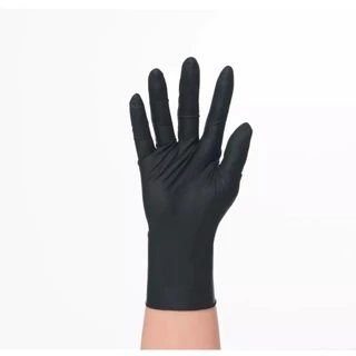 [ยกลัง 10 กล่อง] ถุงมือยาง BLACK WARRIOR ถุงมือยางไนไตรสีดำหนา 3.5 มิล ไม่มีแป้ง ถุงมือยางไนไตร 100 ชิ้น