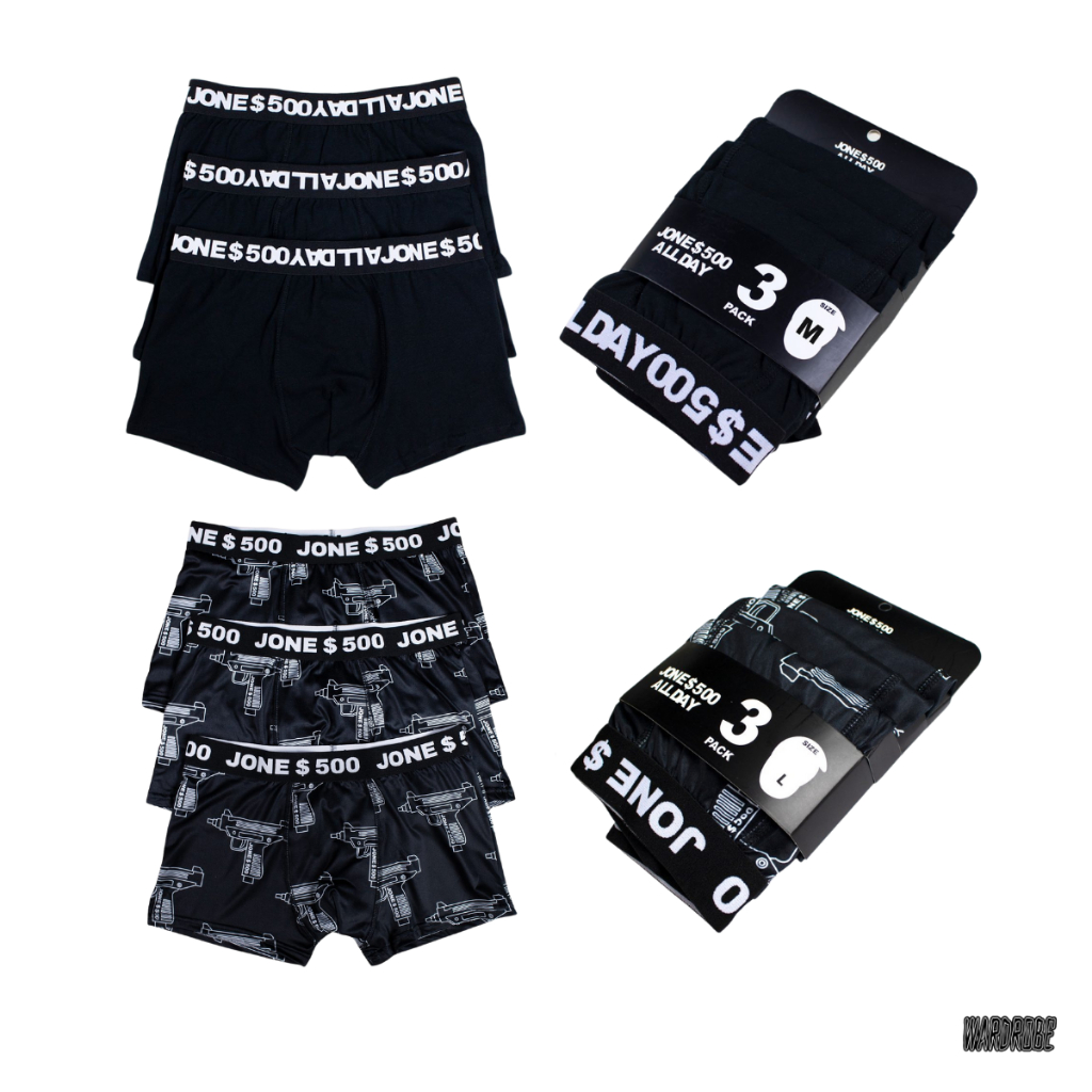 กางเกง BOXER JONE500  บ๊อกเซอร์ แพค 3 ตัว.