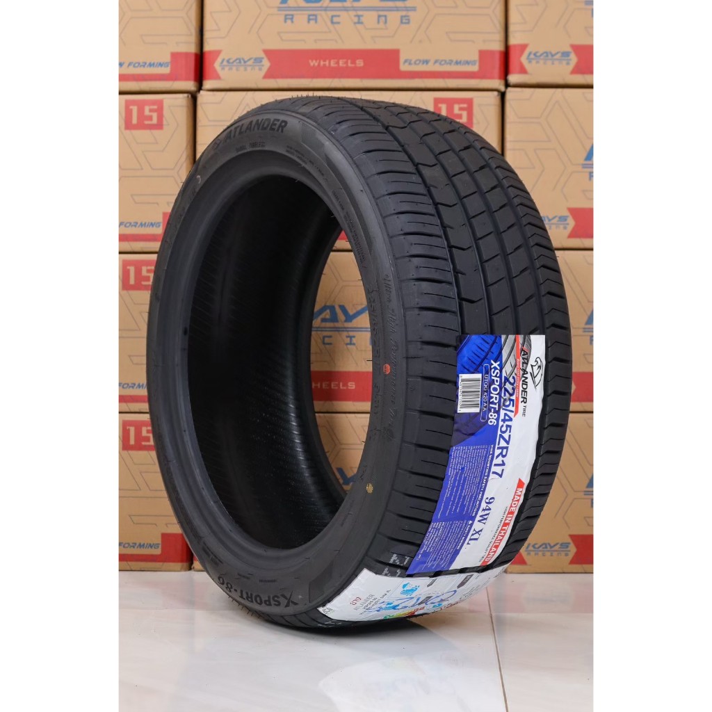 ยางขอบ17 225 45ZR17  ATLANDER รุ่น XSPORT 86 ยางไทย