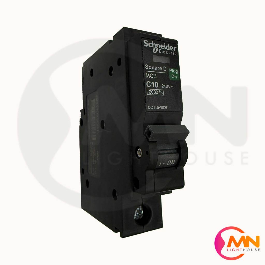 ลูกเซอร์กิตเบรกเกอร์ 1P 10A Squar-D รุ่น QO110VSC6T (1ตัว)