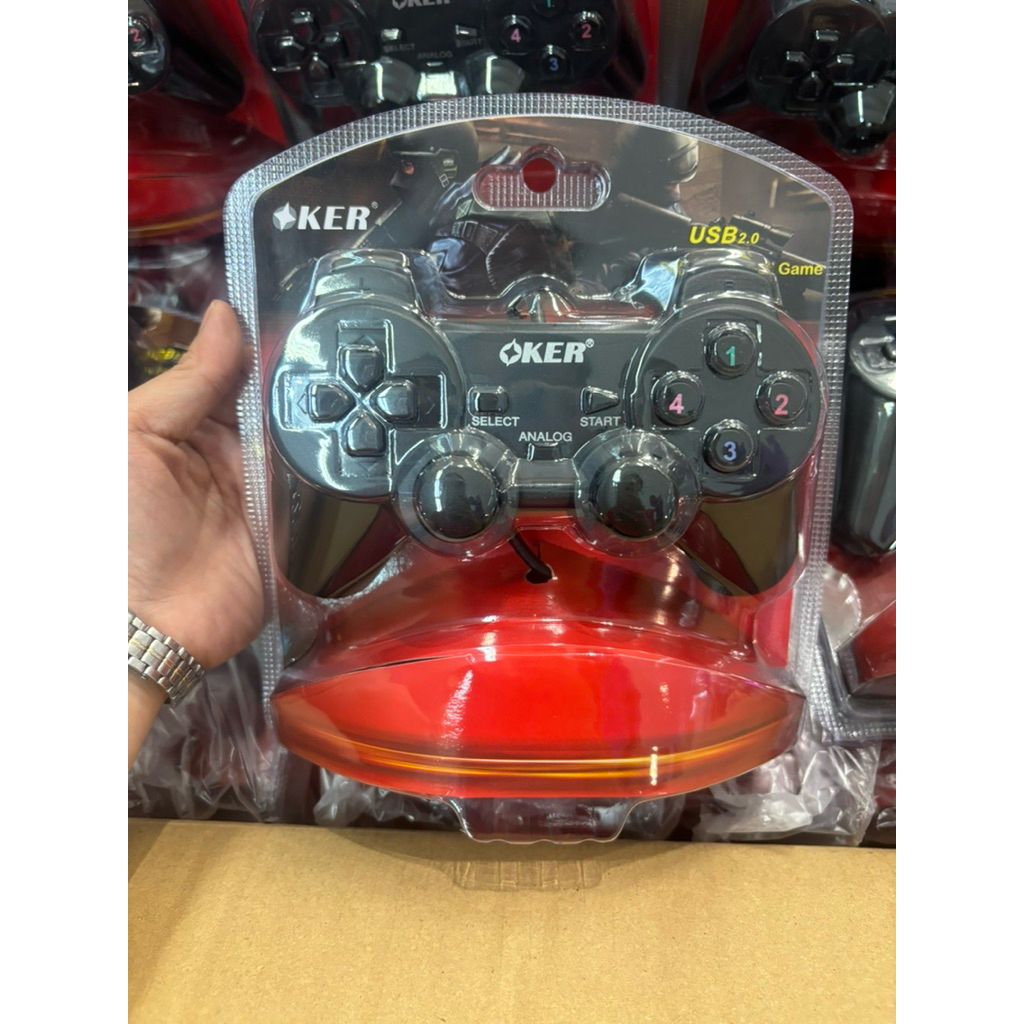 OKER GAMING JOY STICK FOR PC ANALOG รุ่น U-706 BLACK