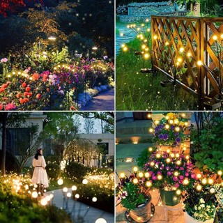 ไฟประดับ ไฟโซลาร์เซลล์ ไฟสนุก กลางแจ้ง กันน้ำ solar light6/8/10 LED แสง Warm Light