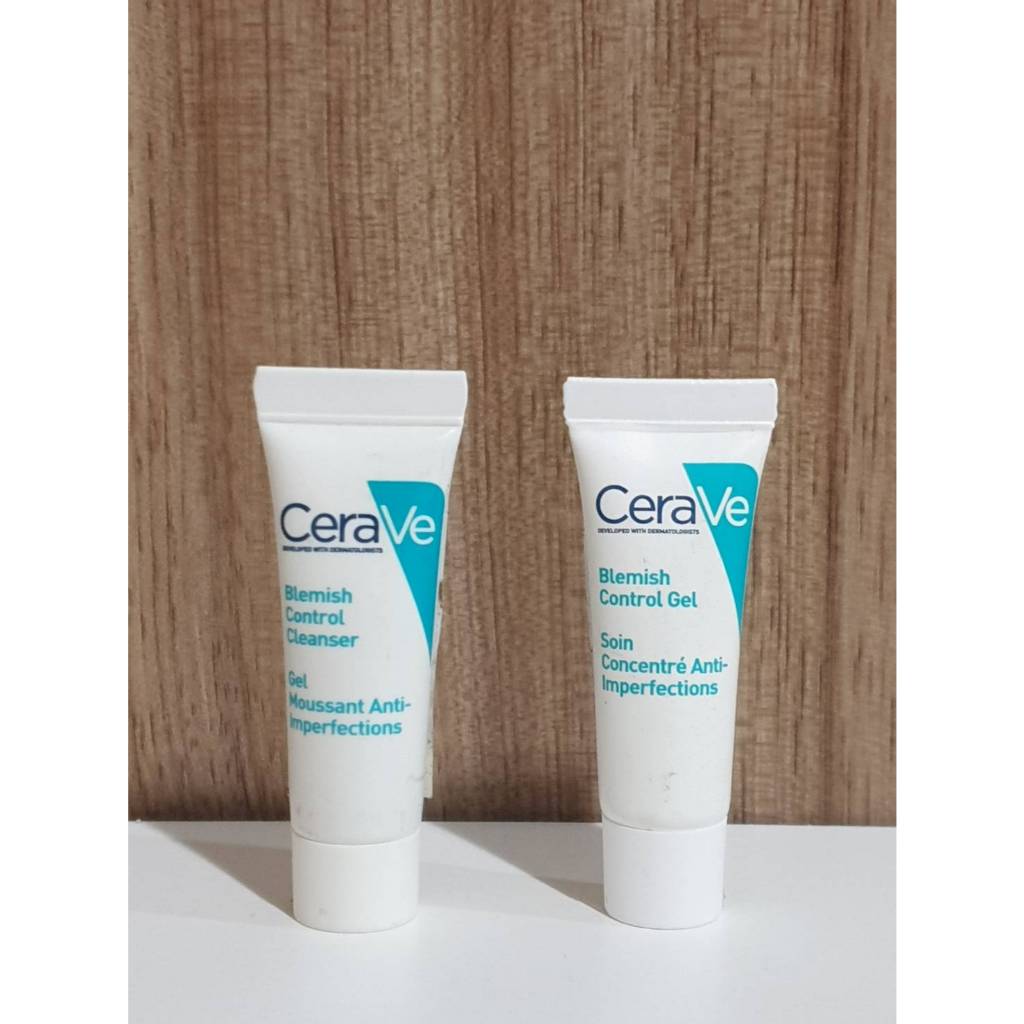 แท้100% Cerave Blemish Control Cleanser /Control Gel 1.5-3ml สูตรสำหรับผู้เป็นสิวง่าย