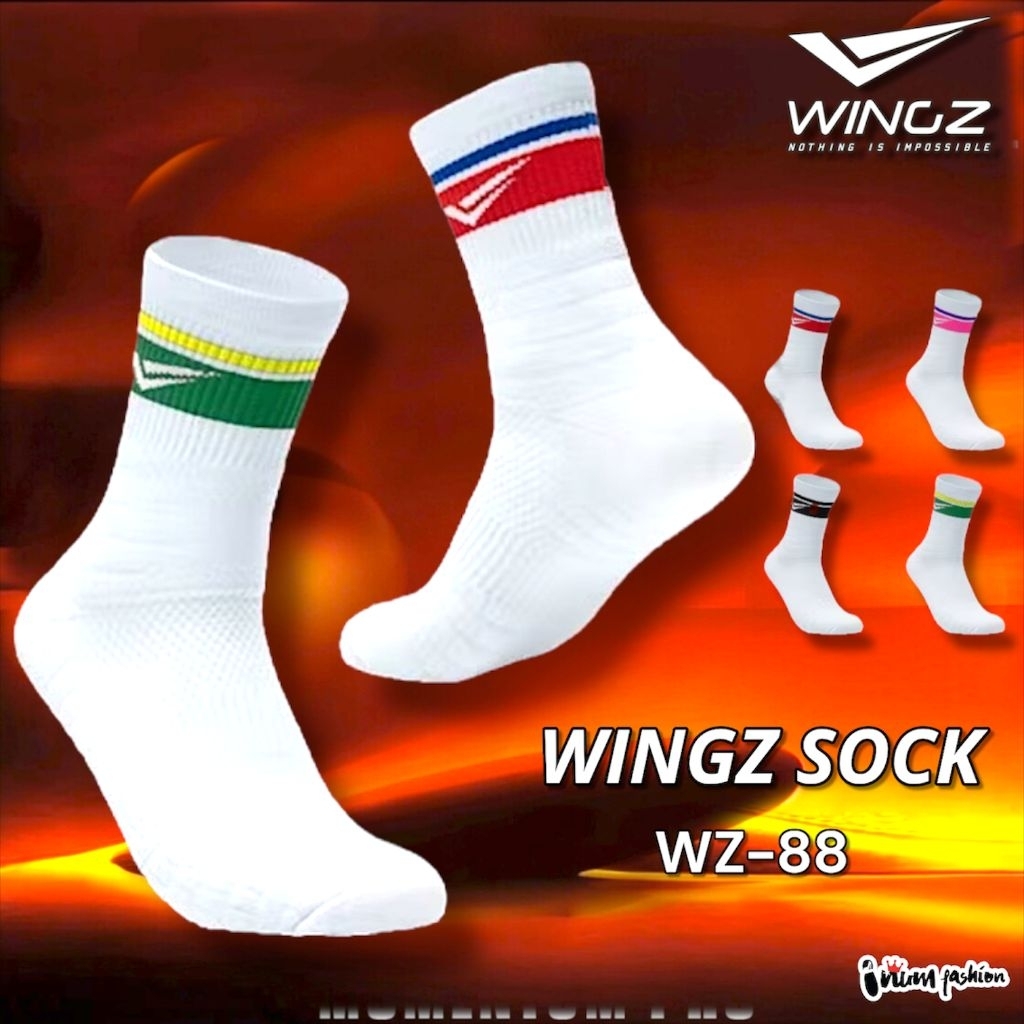 NFShoes ถุงเท้าข้อสั้น WINGZ รุ่น TRAINING รหัส WZ-88 ถุงเท้าใส่ซ้อม เล่นกีฬา ออกกำลังกาย นุ่มใส่สบายไม่อับชื้น WINGZ