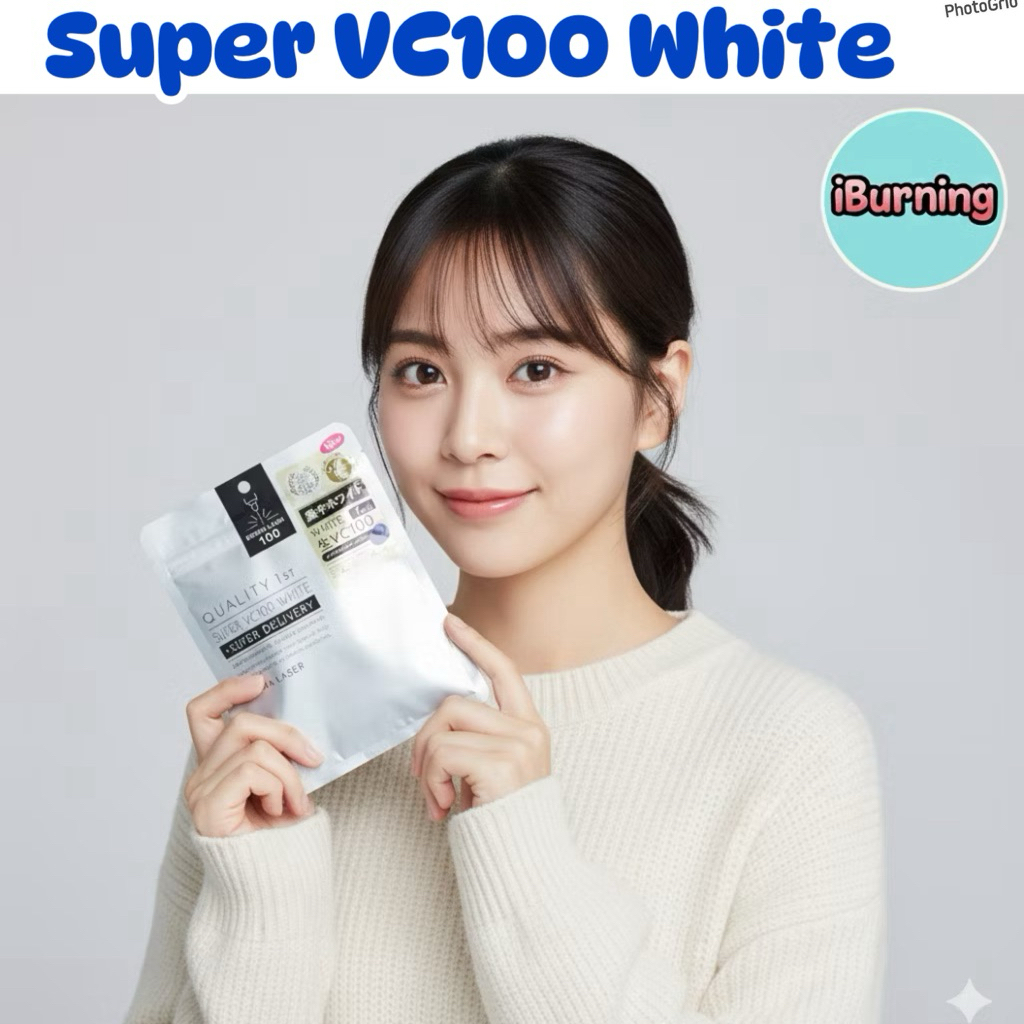 🎌พร้อมส่ง 🇹🇭🌟QUALITY 1st Derma Laser Super VC100 White Face Mask Sheet 7 Pcs.