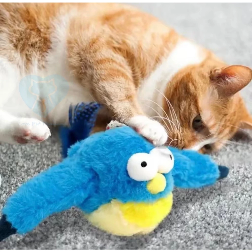 ของเล่นแมวตุ๊กตานกขยับปีกได้มีเสียงร้อง thumbnail 5