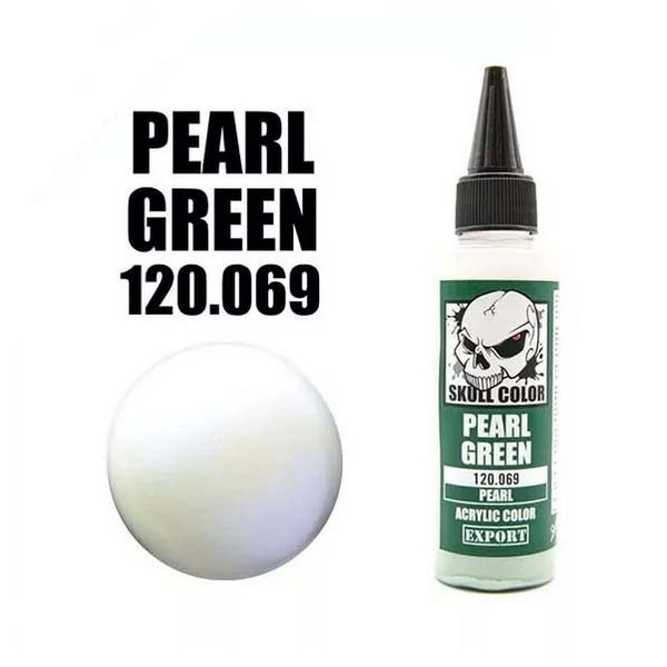 ( เฉพาะส่งด่วน กท ) Skull Color 120.069 Pearl Green 60 ml (Pearl) Skull Color 8853100903694 (สี)