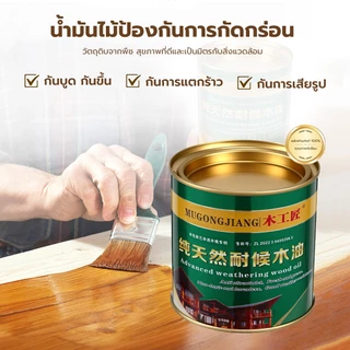 สีทาไม้กันน้ำ สีทาไม้ให้เงา ไม้ สีเคลือบเงาไม้ น้ำมันทาไม้ แลกเกอร์ทาไม 530ml *แลคเกอร์ทาไม้ ความเข้มข้นสูง กันบูด