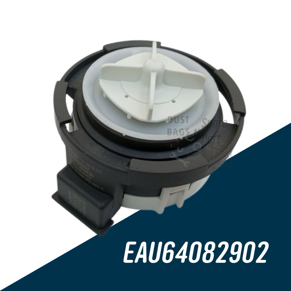 อะไหล่เบิกศูนย์ มอเตอร์ปั๊มเครื่องซักผ้าแอลจีฝาหน้า (Motor Assembly,DC,Pump LG)  พาร์ท EAU64082902