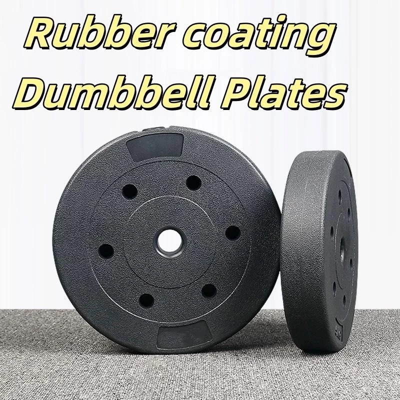 [5kg/7.5kg/10kg] Dumbbell Plate Dumbbell Set แผ่นน้ำหนัก Barbell Plate Dumbbell Handle Bar
