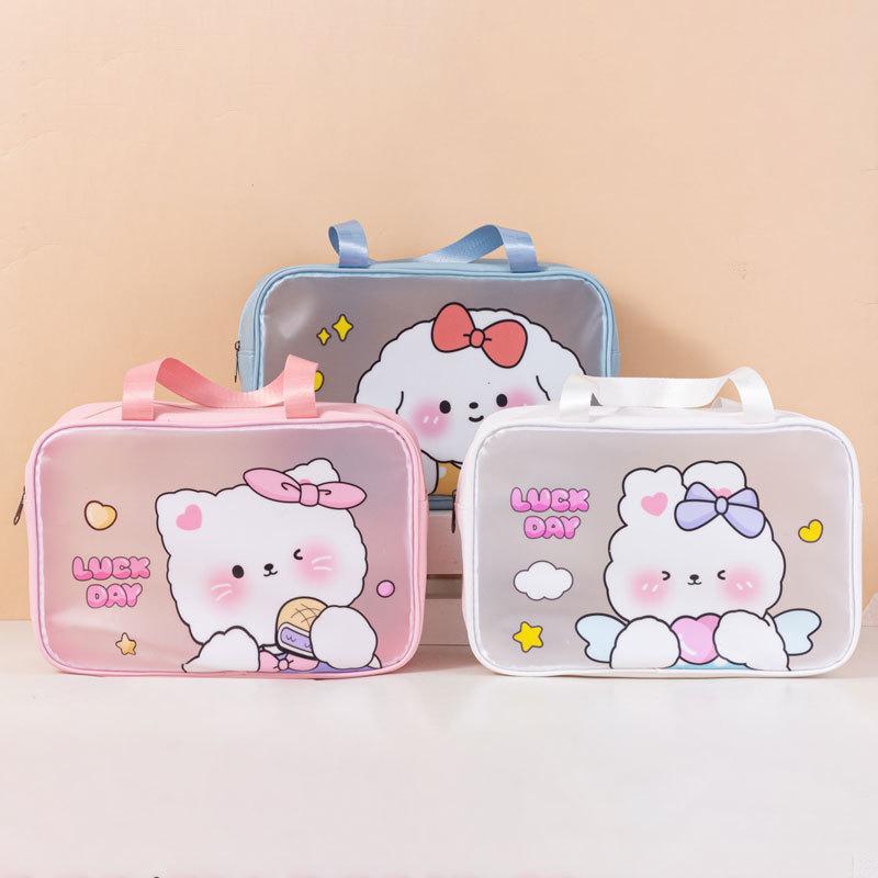 A058 กระเป๋าใส่เครื่องสำอางค์ กันน้ำ ขนาดใหญ่ ขนาดพกพาสะดวก ทนทาน ใช้ได้ทุกที่ มี 3 ขนาด