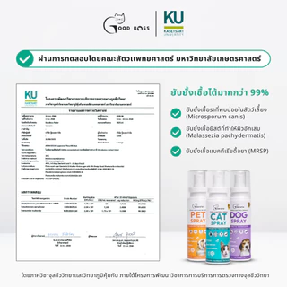 Goodboss Spray สเปรย์สำหรับสัตว์เลี้ยง เชื้อรา ยีสต์ ลดคัน เกา ขนร่วง สมานเเผล สูตรออแกนิค