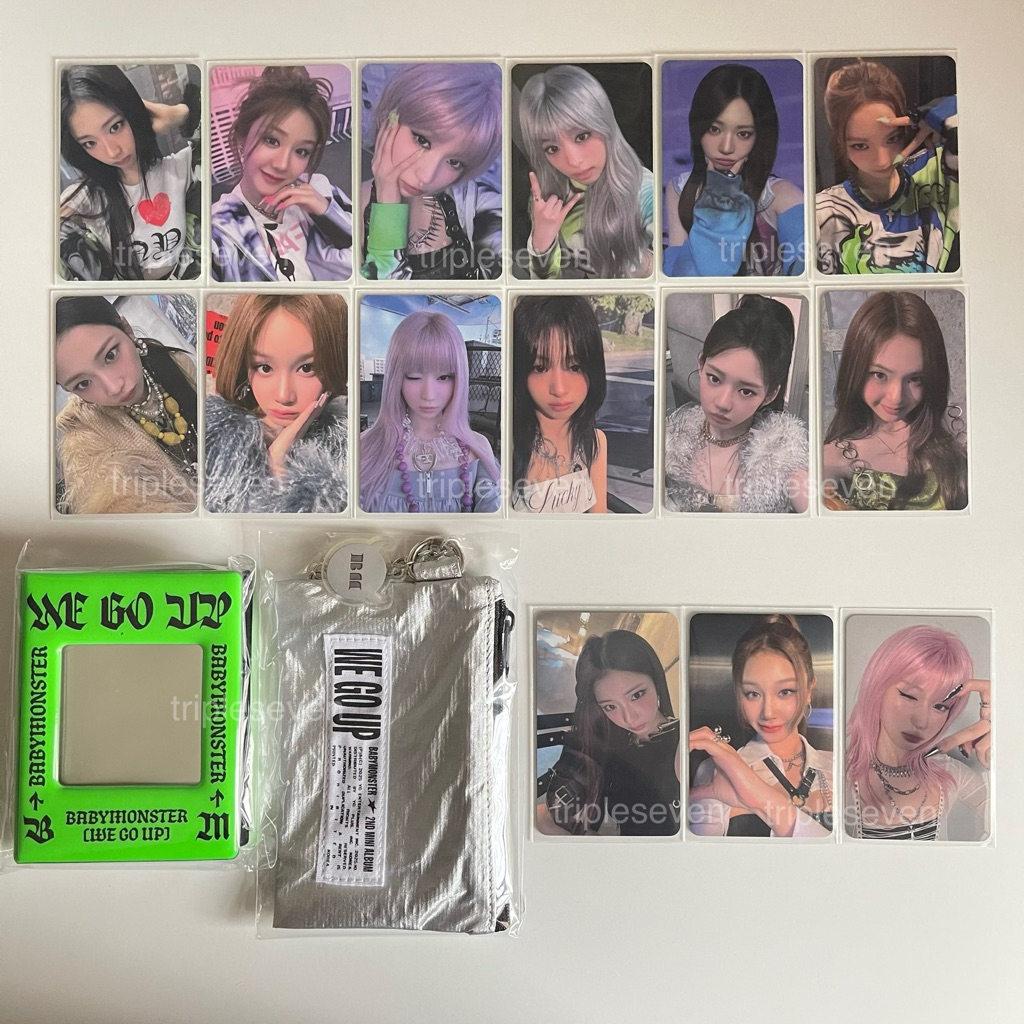 พร้อมส่ง BABYMONSTER WE GO UP MD Photocard Collect Book / Keyring Zipper Pouch
