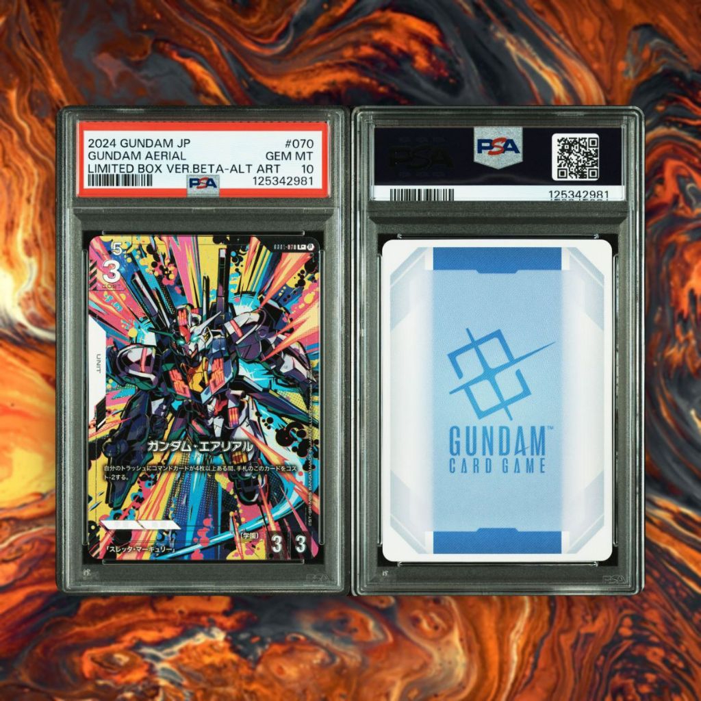 PSA 10 GEM MINT | Gundam Aerial GD01-070 Limited Box Ver. Beta Alt Art