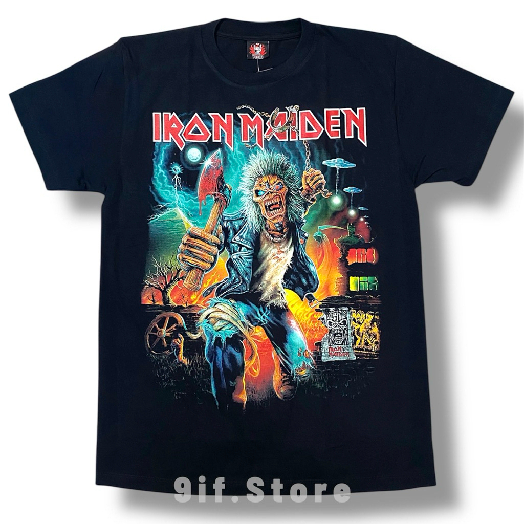 เสื้อยืด Ironถือขวาน ทัวร์2025 (ป้ายRock Yeah)ผ้านุ่มคอตตอน100 ราคา ถูกที่สุด ดีลบีเคเค รูปภาพหลัก