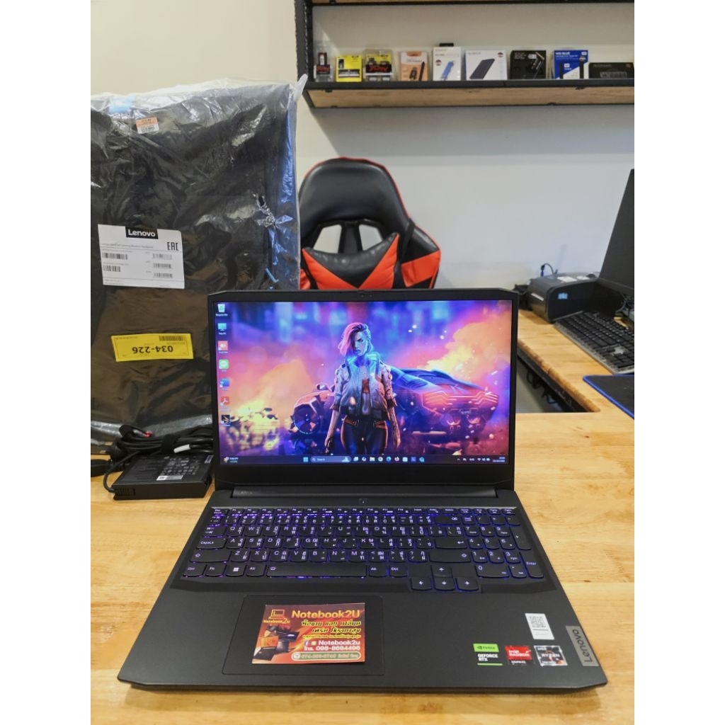 Lenovo Gaming3-82K2027UTA R5-5500H RTX2050 RAM16GB SSD512GB สภาพนางฟ้า99%