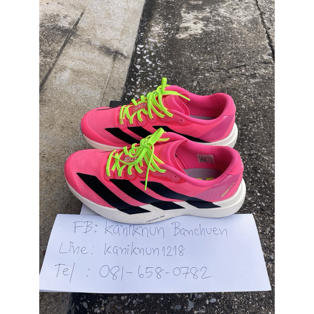 Adizero Evo SL Woman สีชมพู มือ2  ของแท้ 💯
