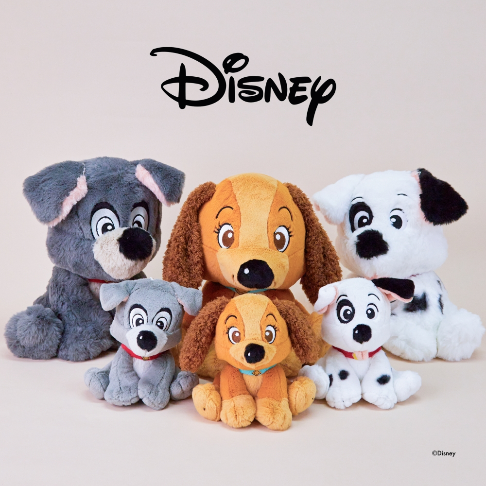 Disney Lady and The Tramp & 101 Dalmatians Lovely Plush & Keychain - ตุ๊กตาดิสนีย์