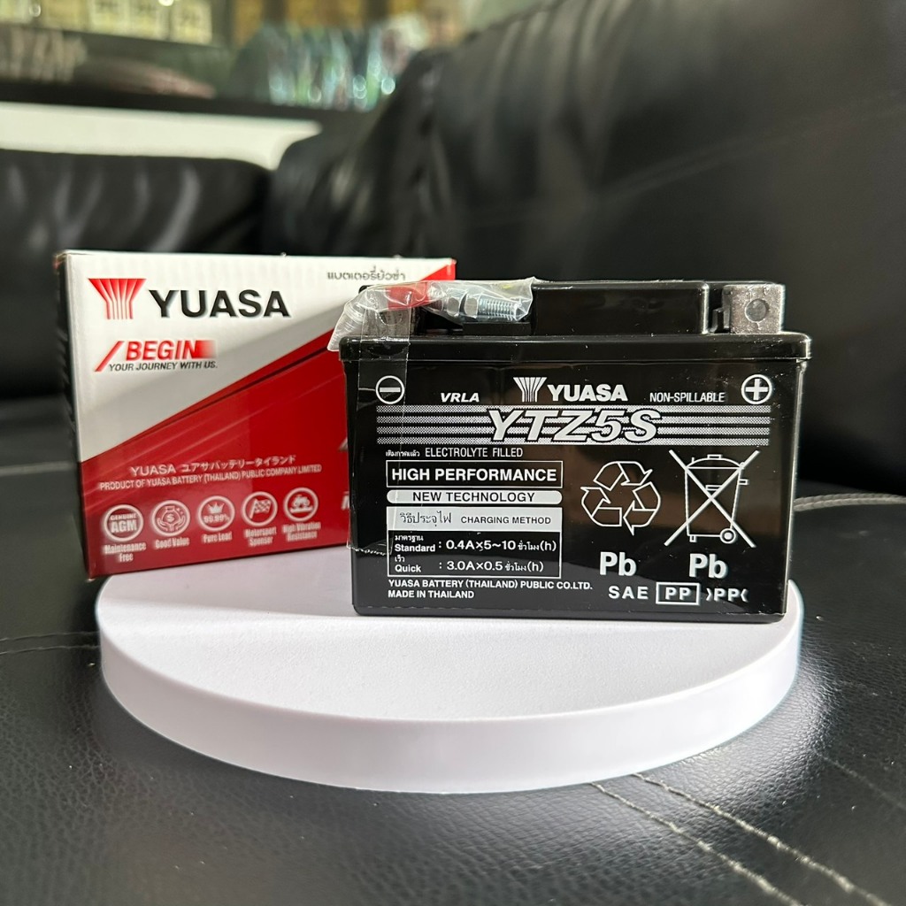 แบตรถมอเตอร์ไซค์ ยัวซ่า YUASA YTZ5S