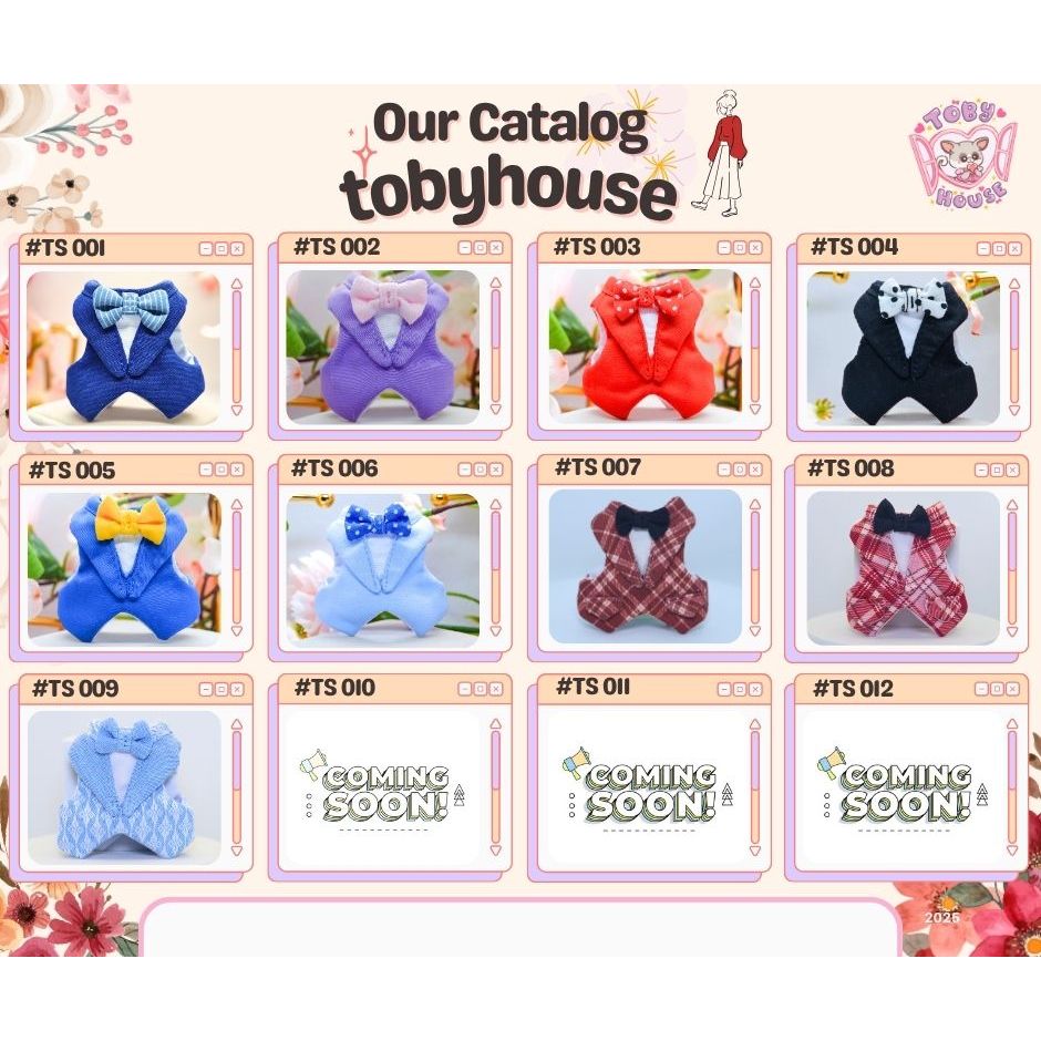 Tobyhouse เสื้อสูทลายลิงจิ๋ว มาโมเสต/บุชเบบี้ นุ่มสบาย ใส่นอน ใส่เล่น ระบายอากาศ(รหัส TS001-012)
