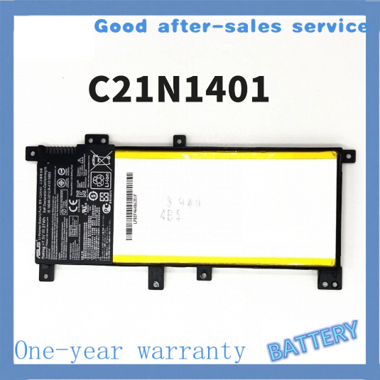 แบตเตอรี่โน้ตบุ๊ก C21N1401 7.6V 4775mAh สำหรับ ASUS R419L R455L X454L W409L W419L K455L A455L X455L 
