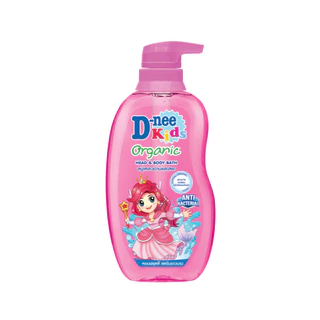 [แพ็ค2] D-nee ดีนี่ คิดส์ สบู่เหลวอาบและสระ กลิ่น Berry Cherry 400 มล.x2, สีชมพู