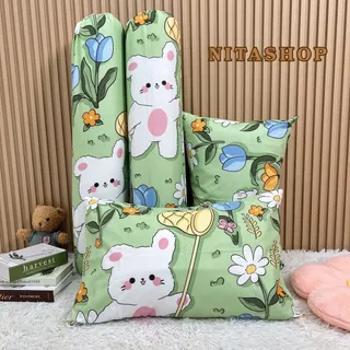 หมอนใบใหญ่(ซื้อ2แถม 2)ชุดเซ็ทหมอนหนุน+หมอนข้าง ได้ไปทั้งหมด4ใบ ไซต์ใหญ่มาตรฐาน