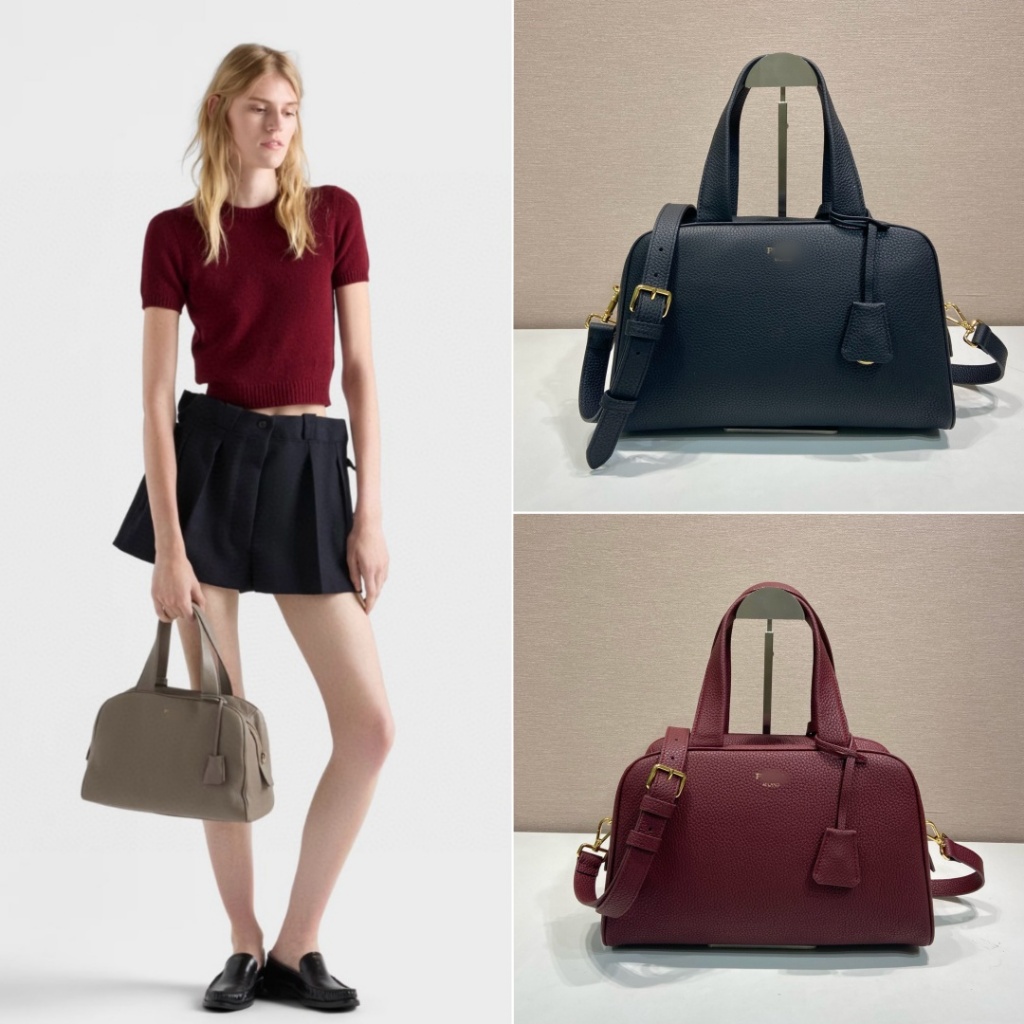 Pre order ราคา9800 Pd 1BB148 หนังแท้ กระเป๋าสะพายไหล่ ถือมือ Size33*22*14cm