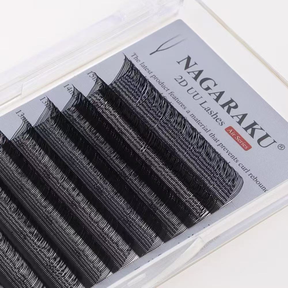 ส่งใวในไทย💗ขนตา Nagaraku 2D UU Lashes (Air Series) ขนตานาการากุ ขนนุ่มเบา ต่อสวยฟุ้งเป็นธรรมชาติ ขนาด0.07 มีเ รูปที่ 2