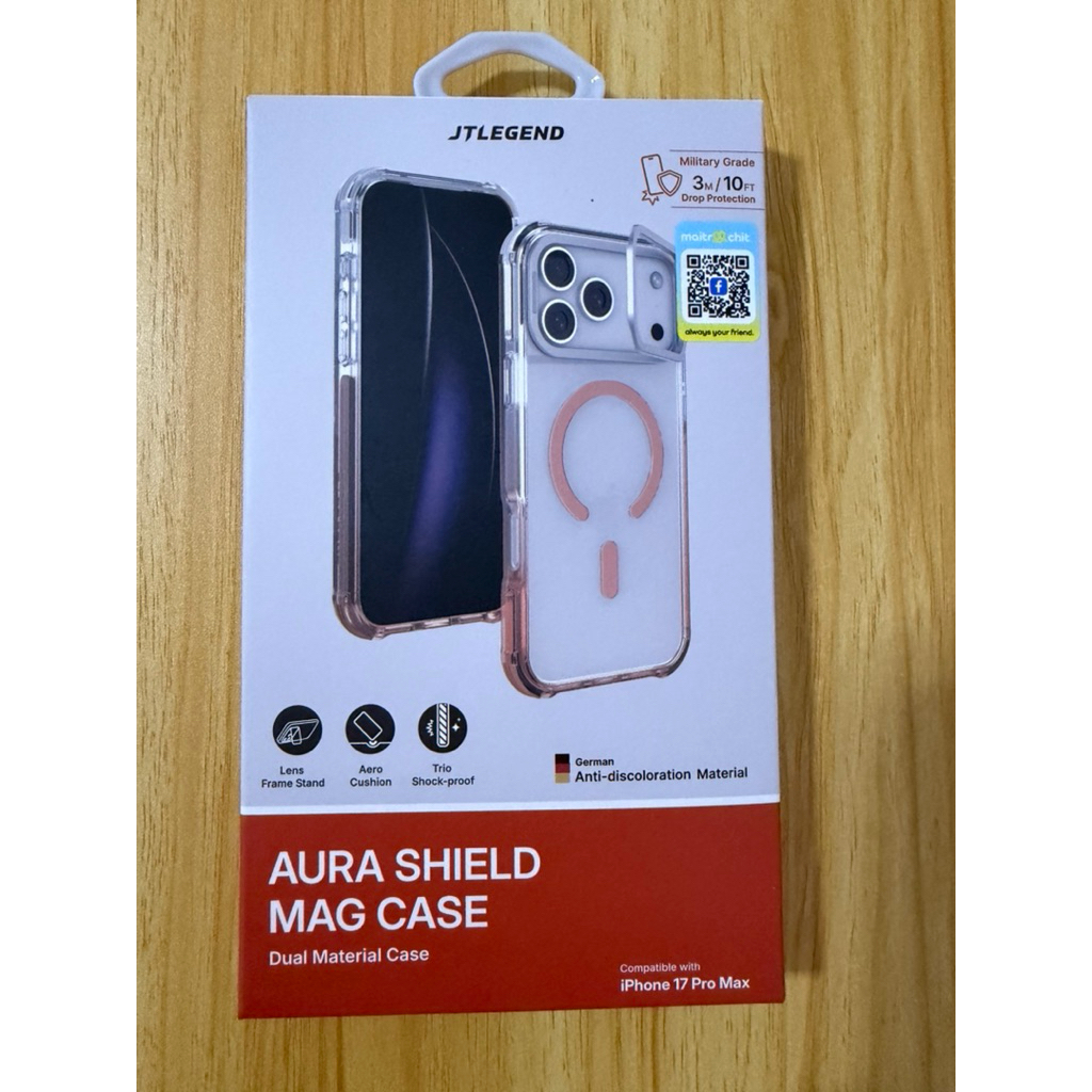 เคสโทรศัพท์ JTLegend รุ่น Aura Shield Mag Case สำหรับ iPhone17Pro/ iPhone 17 Pro Max(ลดราคาจาก1,190)