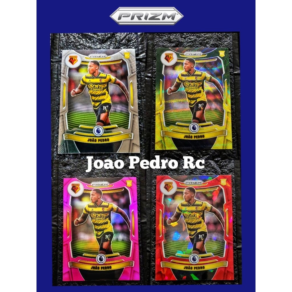 การ์ดฟุตบอล 2021-22 Panini Prizm EPL  Joao Pedro RC ลิขสิทธิ์แท้