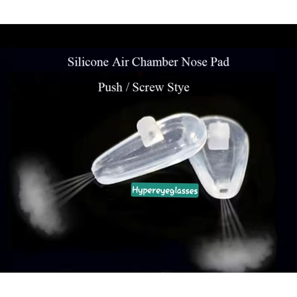 Nosepad แป้นจมูกซิลิโคน แป้นน๊อตแบบลมนิ่ม แป้น Air อะไหล่แว่นตา [แถมน๊อตยึด]