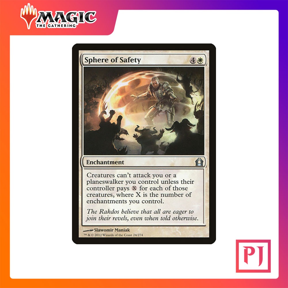 [MTG] Sphere of Safety [RTR] [WHITE] [UNCOM] [NORMAL] [ENG] (การ์ดเมจิค / Magic the Gathering)