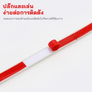 พร้อมปลั๊ก🔥 220V ไฟเส้น LED ยืดหยุ่น แบบมีกาวในตัว กันน้ำ IP68 สำหรับห้องนั่งเล่น ห้องนอน เพดาน ร่องไฟ ตกแต่งลานกลางแจ้ง