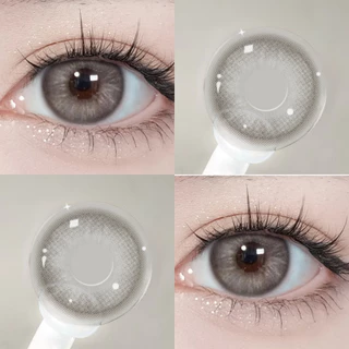 คอนแทคเลนส์ Midroo เลนส์ค่าสายตาสั้น 0.00-4.00 Apex Green/Grey-14.2mm รายเดือน ฟิวลูกครึ่ง เลนส์