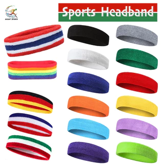 Headbands ผ้าคาดศีรษะ เนื้อผ้านุ่ม สวมใส่สบาย ซับเหงื่อได้ดีเยี่ยม ยืดหยุ่นได้ดี ใส่ได้ทั้งเด็กและผู้ใหญ่ 07D