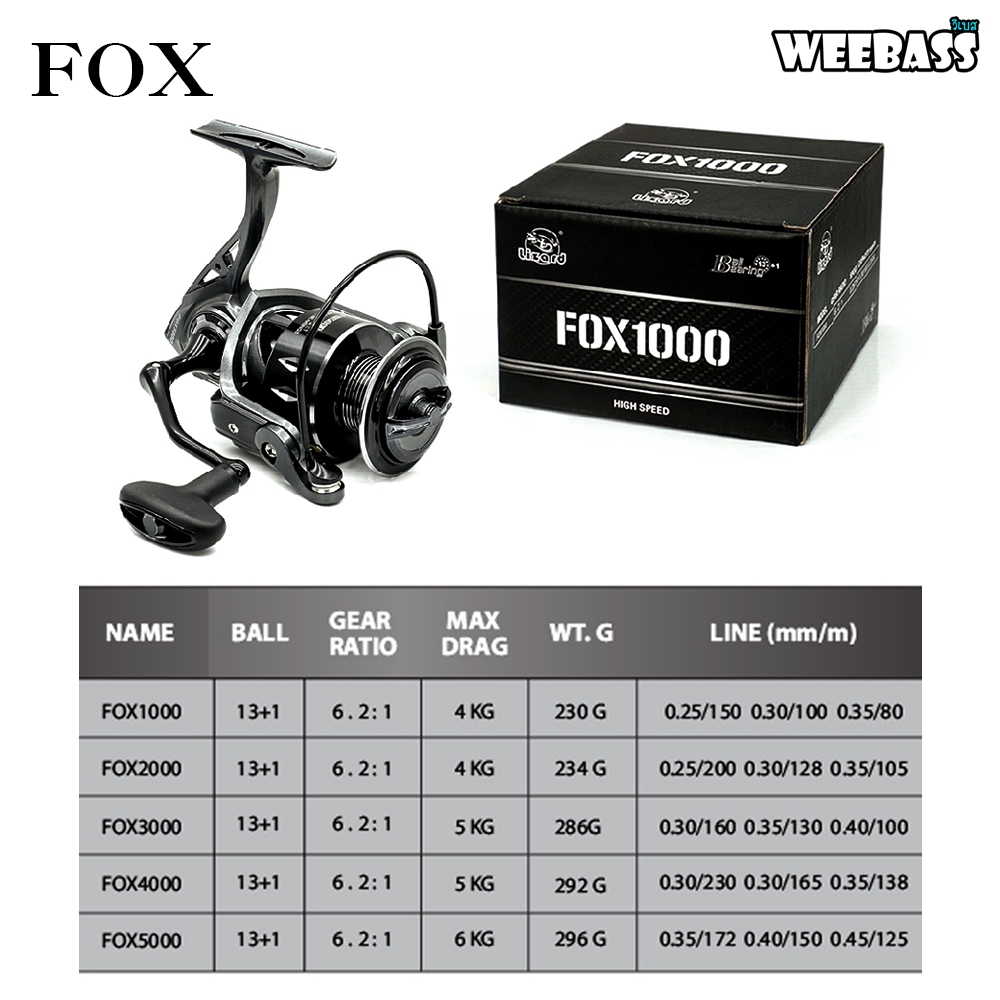 WEEBASS بكرة سبينينغ KUSA FOX — صورة 7