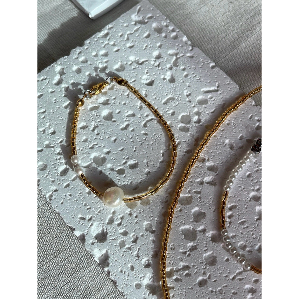 TOVE - Gold and pearl bracelet🤍✨🥞