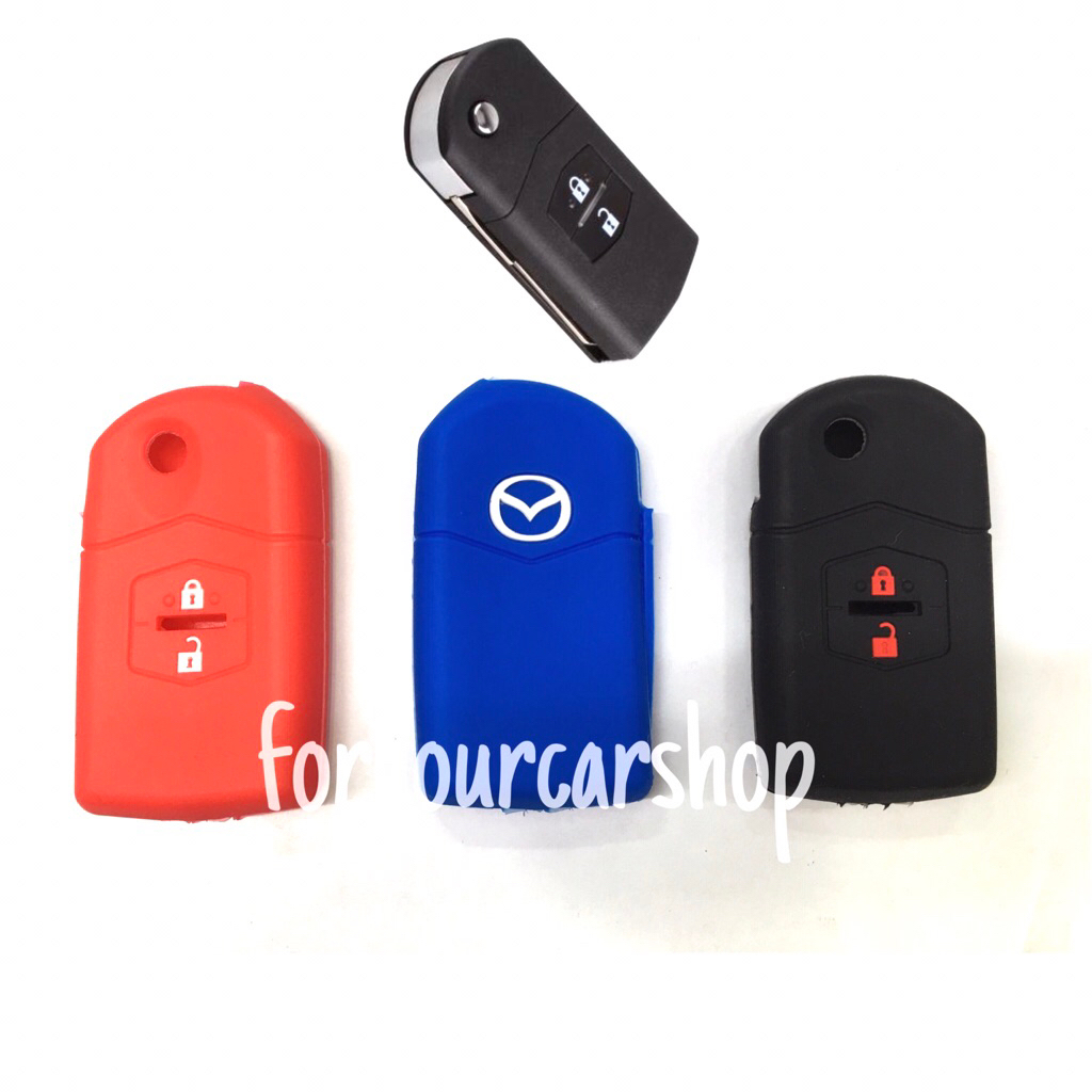 ซิลิโคนกุญแจ มาสด้า Mazda 2ปุ่มกุญแจพับ