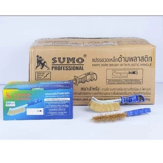 แปรงลวดเหล็กด้ามพลาสติก SUMO แปรงลวด ซูโม่ ***(ยกกล่อง 12 อัน)*** SB+