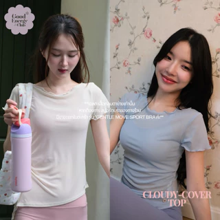 GOOD ENERGY CLUB - CLOUDY-COVER TOP [0340] เสื้อคลุมออกกำลังกาย ผ้าตาข่าย (14F-14I)