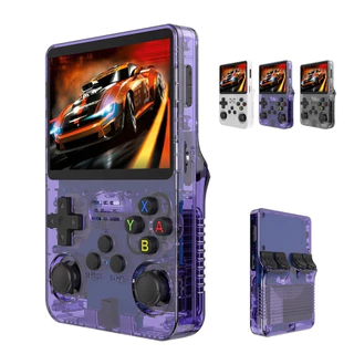 แท้100% เกมพกพา R36S 2026 จอIPS 3.5นิ้ว+ความจำ 64GB 20,000เกม รองรับเกม PSP NDS N64 Ps1 GBA เกมบอย