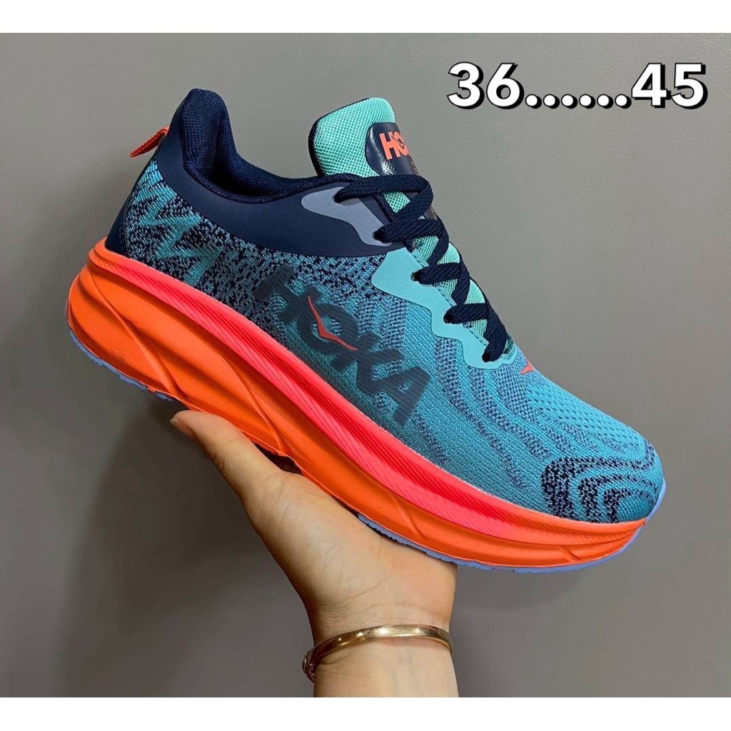 Hoka size 36…45 รองเท้าผ้าใบผู้ชายและผู้หญิง ราคา ถูกที่สุด ดีลบีเคเค แกลเลอรีภาพที่ 6