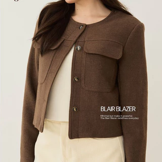 Swana.ss - Blair blazer top (S-XL) แค่เสื้อ เสื้อเบรเซอร์ แขนยาว