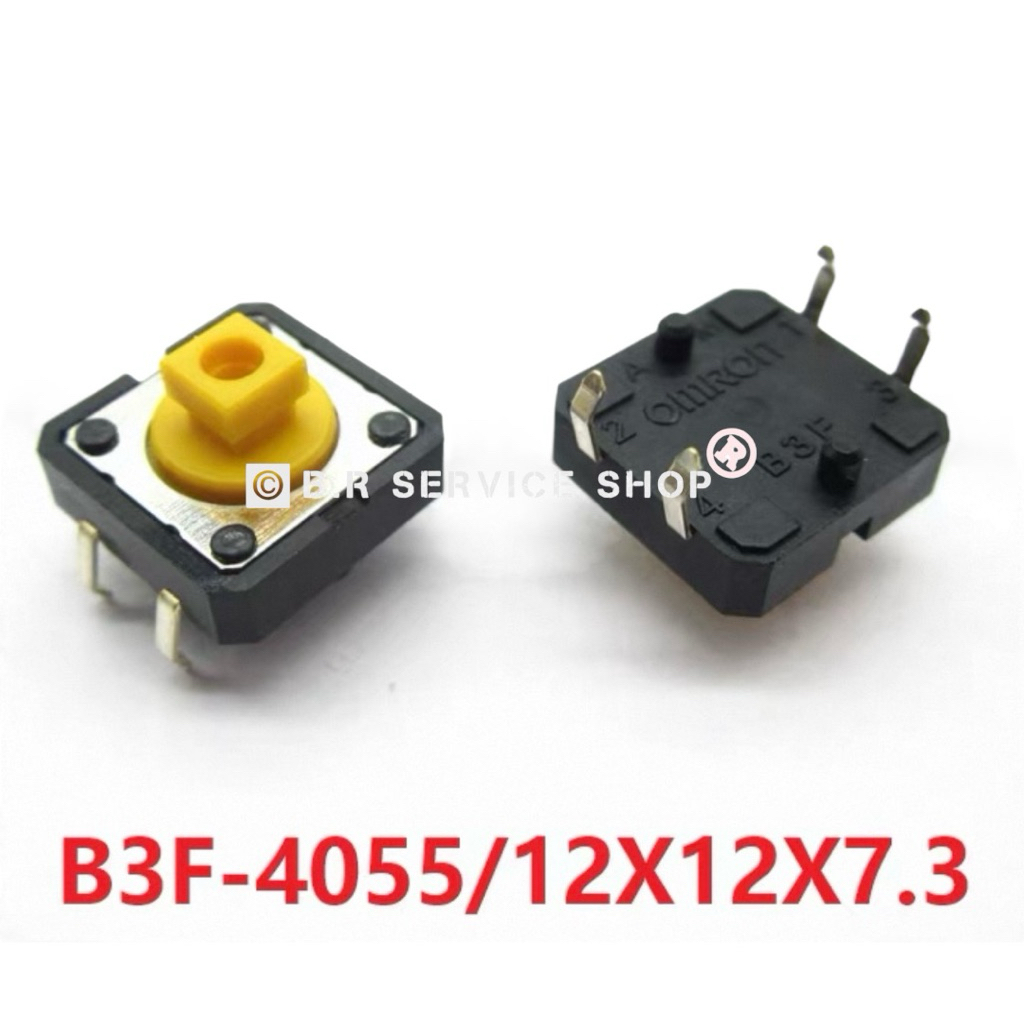 ปุ่มกดแผงวงจร เครื่องชงกาแฟ B3F-4055 original Japanese Omron touch switch button 12x12x7.3mm