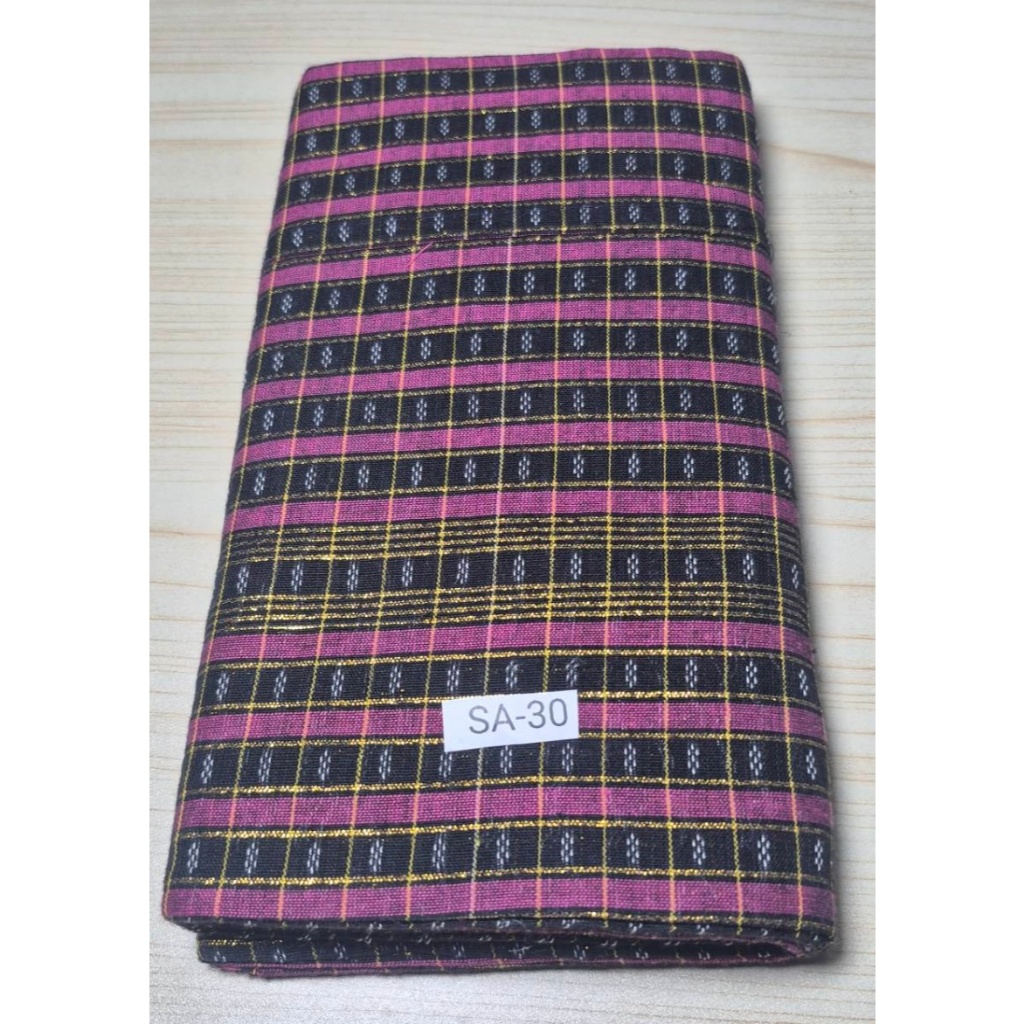 SA – set 1- 80 โสร่ง ผ้านุ่ง  ผู้ชายพม่า โสร่งพม่า โสร่งผ้าฝ้าย ทอลาย ผ้าหนาปานกลาง ใส่ดิ้นทอง สวมใส่สบาย ราคา ถูกที่สุด ดีลบีเคเค แกลเลอรีภาพที่ 5