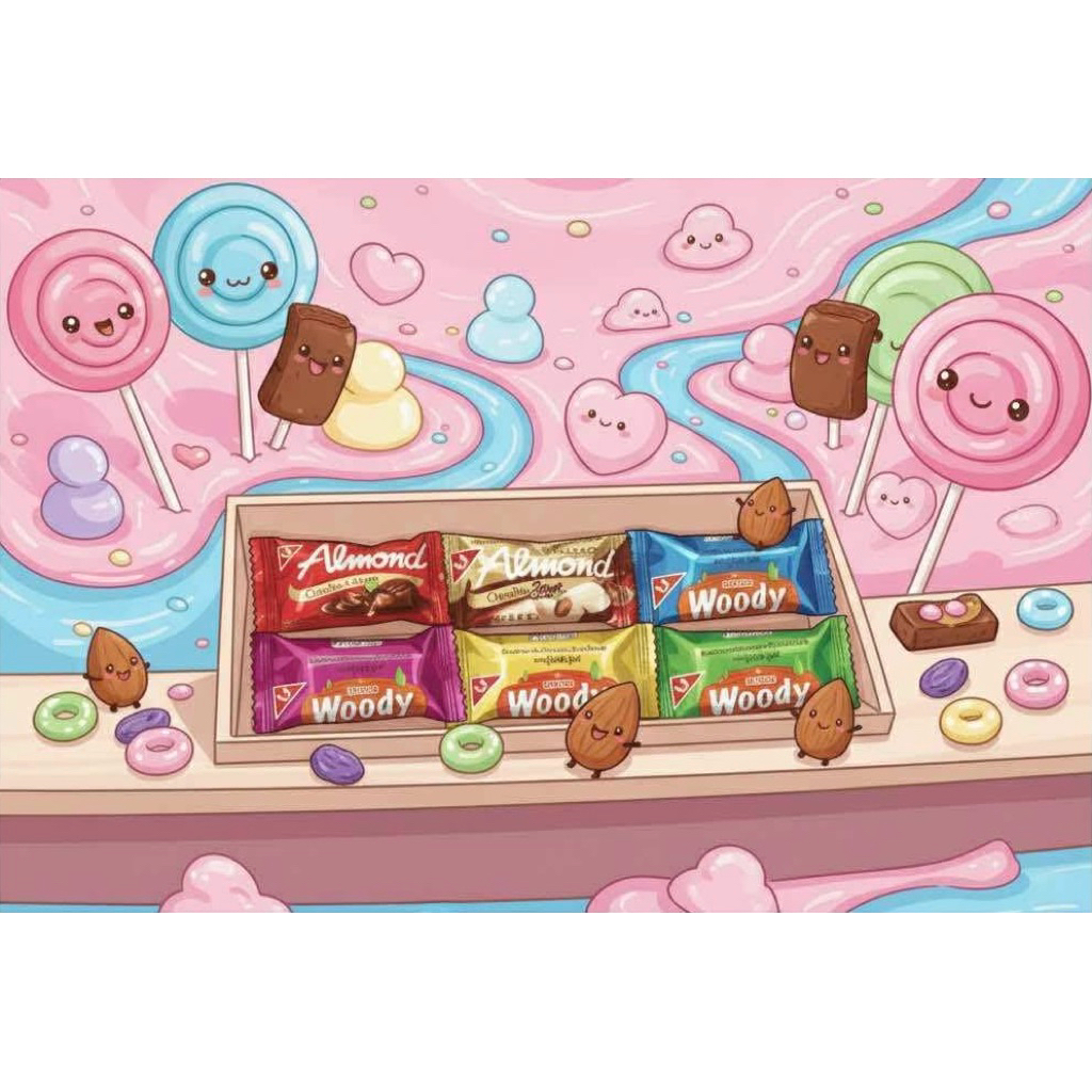 ช็อคโกแลตAlmond หวานมัน 35/70 ชิ้น