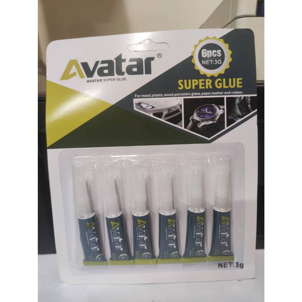 AVATAR SUPER GLUE กาวนํ้าอเนกประสงค์ หัวแหลม เนื้อใส ใช้ได้ทุกงานซ่อม ตกแต่ง กาวนํ้า หัวเล็ก กาว พกพา กาวติดรองเท้า